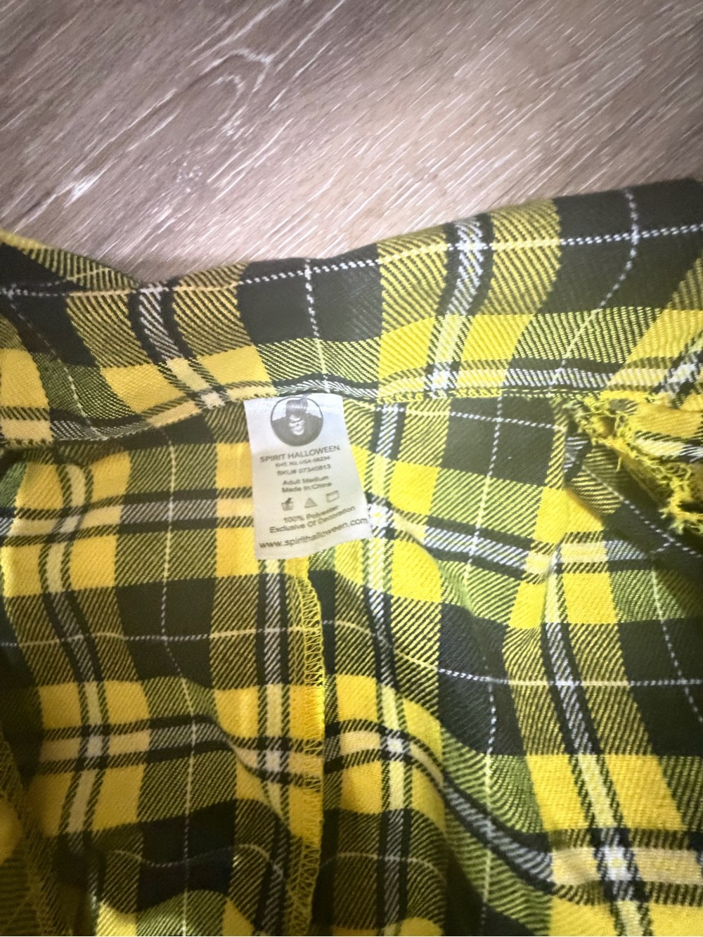 Yellow Black Plaid Two-Piece Skirt Set spirit Cher clueless costume - Picture 2 of 6